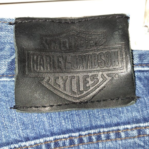 Men's Harley-Davidson Original Straight Jean - Medium Indigo Stone Wash 36x36 - Picture 14 of 16